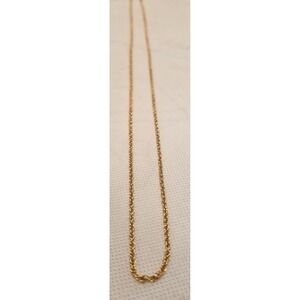 Gold Chain‎ Necklace Delicate Rope Style Thin Minimalist Jewelry